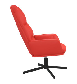 Chaise de relaxation Rouge Similicuir