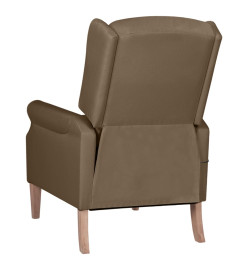 Fauteuil de massage inclinable Taupe Tissu