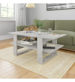 Table basse Gris béton 110x55x42 cm Aggloméré