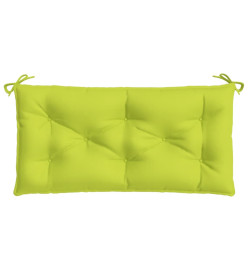 Coussin de banc de jardin vert brillant 110x50x7cm tissu oxford