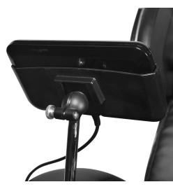 Fauteuil de massage avec écran Noir Similicuir