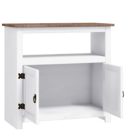 Meuble TV Gamme Corona pin mexicain Blanc 80x43x78 cm