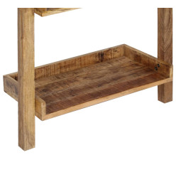 Étagère à échelle Marron 75x37x205 cm Bois de manguier solide