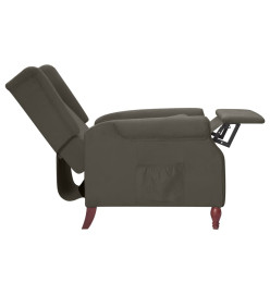 Fauteuil inclinable Gris foncé Tissu microfibre