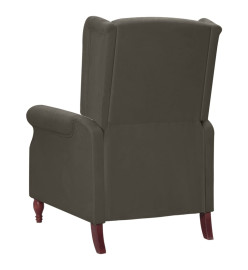 Fauteuil inclinable Gris foncé Tissu microfibre