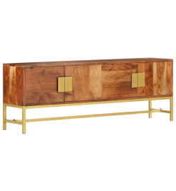 Meuble TV 140x30x50 cm Bois d'acacia massif