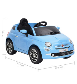 Voiture électrique pour enfants Fiat 500 Bleu