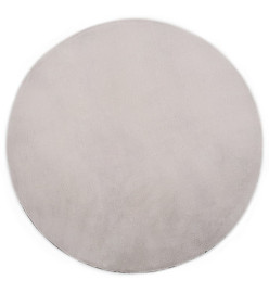 Tapis 160 cm Fausse fourrure de lapin Gris