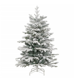 Sapin de Noël artificiel à charnières avec neige floquée 150 cm