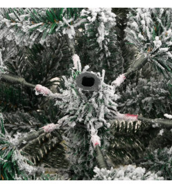 Sapin de Noël artificiel à charnières avec neige floquée 150 cm