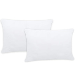 Garnitures de coussin 2 pcs 60x40 cm Blanc