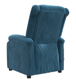 Fauteuil de massage Bleu Velours