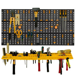 Panneau porte-outils 500x1000 mm 50 crochets PP