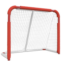 But de hockey rouge et blanc 137x66x112 cm polyester