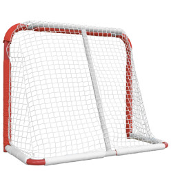 But de hockey rouge et blanc 137x66x112 cm polyester