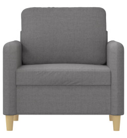 Fauteuil Gris clair 60 cm Tissu