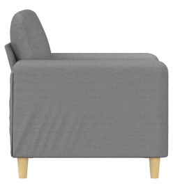 Fauteuil Gris clair 60 cm Tissu