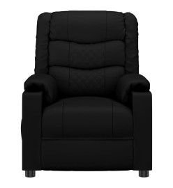 Fauteuil inclinable Noir Similicuir