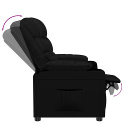 Fauteuil inclinable Noir Similicuir