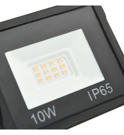 Projecteurs à LED 2 pcs 10 W Blanc chaud