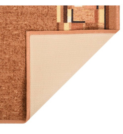 Tapis de couloir antidérapant Marron 100x250 cm