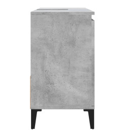 Armoire de salle de bain gris béton 65x33x60 cm