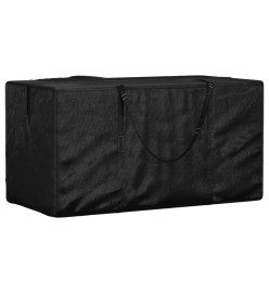 Sac de rangement pour coussins de jardin noir 150x75x75 cm PE