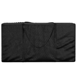 Sac de rangement pour coussins de jardin noir 150x75x75 cm PE