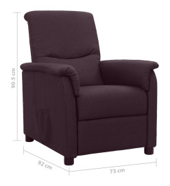 Fauteuil inclinable Violet Tissu