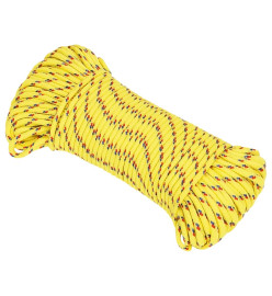 Corde de bateau Jaune 4 mm 25 m Polypropylène