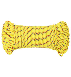 Corde de bateau Jaune 4 mm 25 m Polypropylène