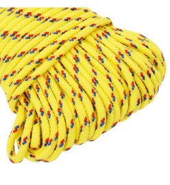 Corde de bateau Jaune 4 mm 25 m Polypropylène