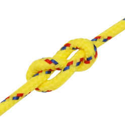 Corde de bateau Jaune 4 mm 25 m Polypropylène