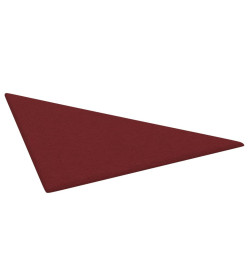 Panneaux muraux 12 pcs Rouge bordeaux 30x30 cm Tissu 0,54 m²