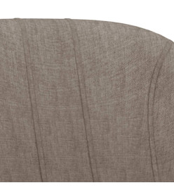 Tabourets de bar lot de 2 taupe tissu