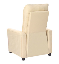 Fauteuil inclinable Crème Tissu