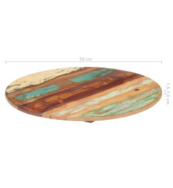 Dessus de table rond 50 cm 15-16 mm Bois de récupération