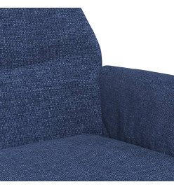 Chaise de relaxation Bleu Tissu