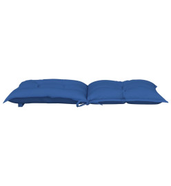 Coussins de chaise de jardin à dossier bas lot de 6 bleu royal