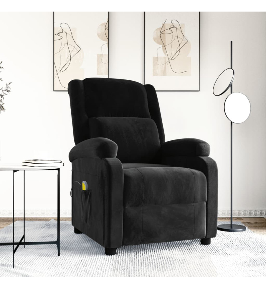 Fauteuil de massage Noir Velours