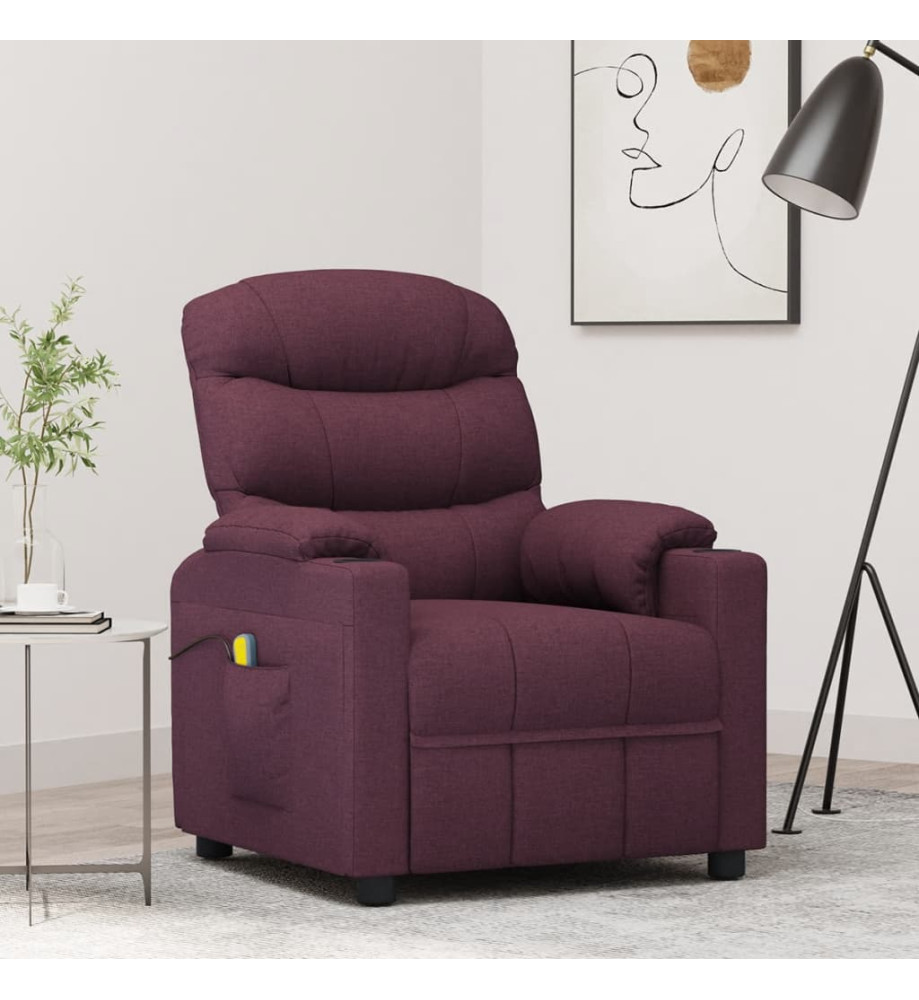 Fauteuil de massage Violet Tissu