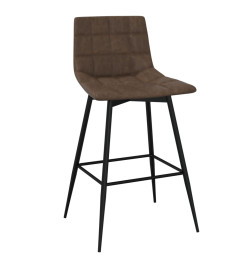 Tabouret de bar Marron foncé Similicuir