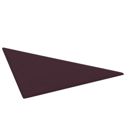 Panneaux muraux 12 pcs Violet 30x30 cm Tissu 0,54 m²