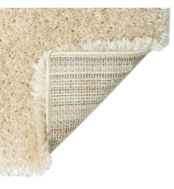 Tapis shaggy à poils hauts Beige 200x290 cm 50 mm