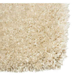 Tapis shaggy à poils hauts Beige 200x290 cm 50 mm