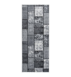 Tapis BCF Gris avec motif de blocs 100x150 cm