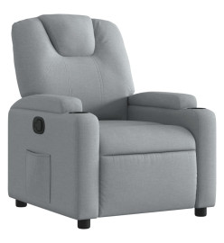 Fauteuil inclinable Gris clair Tissu