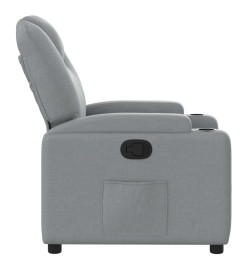 Fauteuil inclinable Gris clair Tissu