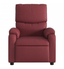 Fauteuil inclinable Rouge bordeaux Similicuir