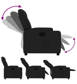 Fauteuil inclinable Noir Tissu